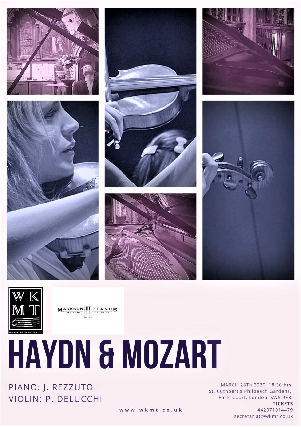 WKMT Concert March 2020: Haydn and Mozart together